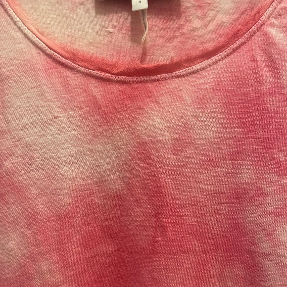 Sandro Paris Tie Dye Linen Tee Shirt - Picture 2 of 5